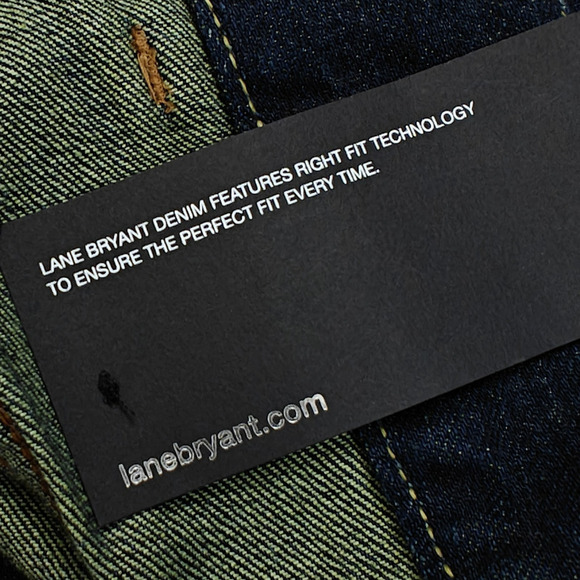 Lane Bryant Distinctly Bootcut Jeans Women's Size 22 Blue Dark Wash Stretch NWT - Picture 8 of 11